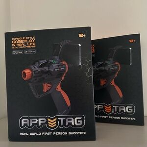 New-App Tag Real World First Person Shooter Laser Blaster - Box Sealed! Two Pack